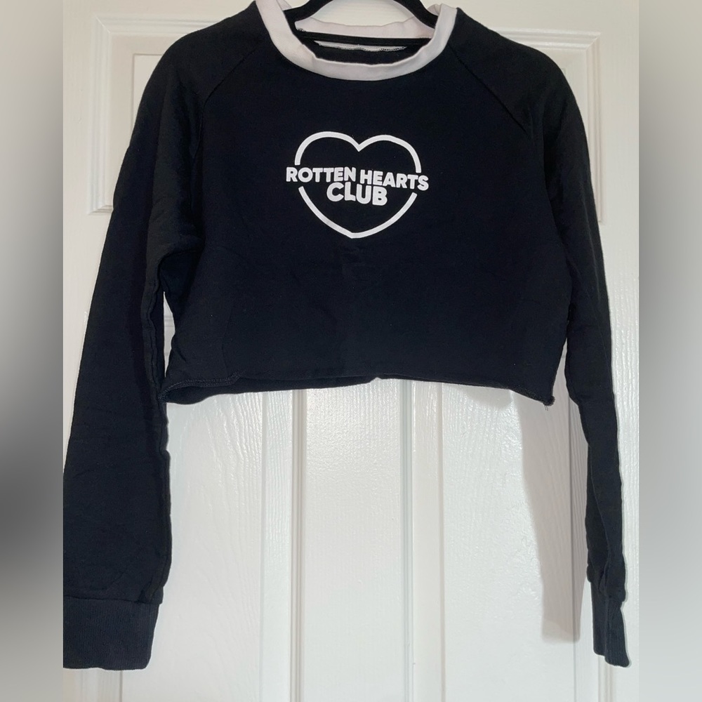 Rotten Hearts Club Crop Sweatshirt